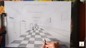 One point Perspective drawing | Akrisht Foundation